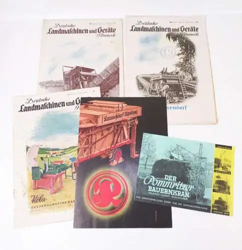 Lot Landwirtschaft Prospekte Zeitschriften 1940 er Pössneck Raussendorf