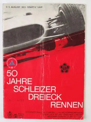 DDR Motorsport Programm 50 Jahre Schleizer Dreieck Rennen 1973