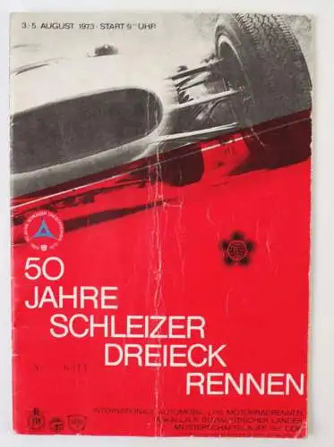 DDR Motorsport Programm 50 Jahre Schleizer Dreieck Rennen 1973 
