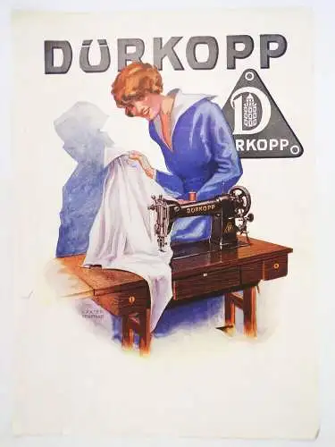 Werbeblatt Dürkopp Nähmaschine um 1930 Druck