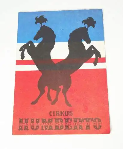 Prospekt Zirkus Humberto Programm 1980er (H1