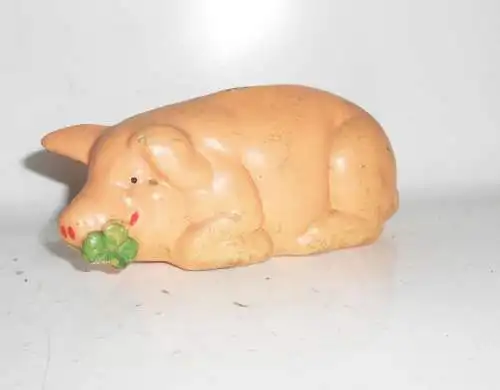 Altes Sparschwein aus Gips Old Sparbüchse Notgroschen Deko Vintage 