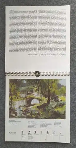 Kalender 1988 Oberlausitzer Kunstverlag Sächsische Gebirgsheimat