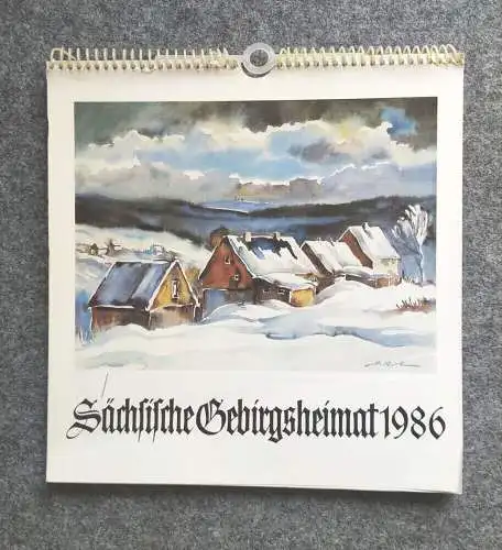 Kalender 1986 Oberlausitzer Kunstverlag Sächsische Gebirgsheimat