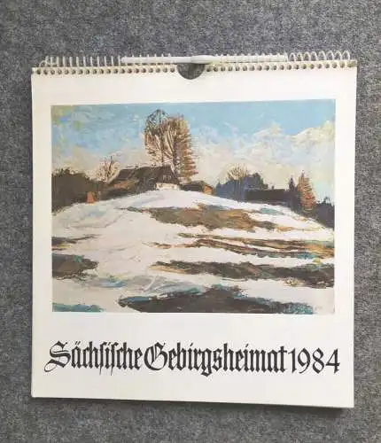 Kalender 1984 Oberlausitzer Kunstverlag Sächsische Gebirgsheimat