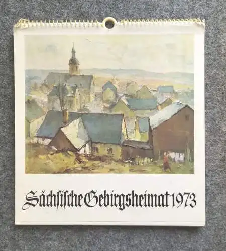 Kalender 1974 Oberlausitzer Kunstverlag Sächsische Gebirgsheimat