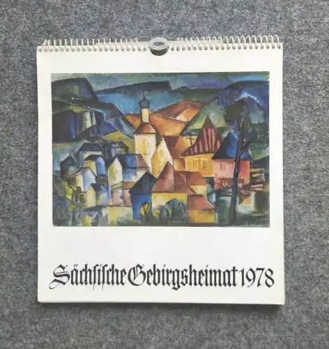 Kalender 1978 Sächsische Gebirgsheimat Pobersbau Erzgebirge