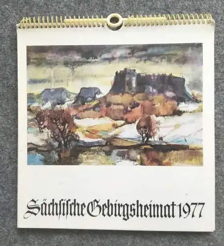 Kalender 1977 Sächsische Gebirgsheimat Sächsische Schweiz