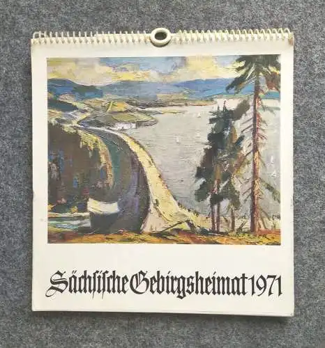 Kalender 1971 Sächsische Gebirgsheimat Talsperre Vogtland