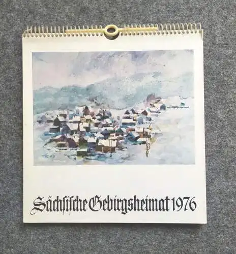 Kalender 1976 Sächsische Gebirgsheimat Winter im Vogtland