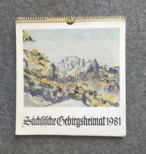 Kalender 1981 Sächsische Gebirgsheimat Der Gamrig