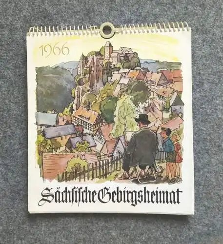 Kalender 1966 Sächsische Gebirgsheimat Hohenstein Elbsandsteingebirge