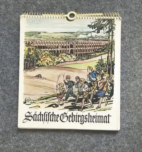 Kalender 1963 Sächsische Gebirgsheimat Die Göltzschtalbrücke