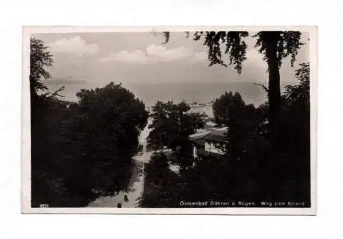 Foto Ak Ostseebad Göhren auf Rügen Weg zum Strand 1931