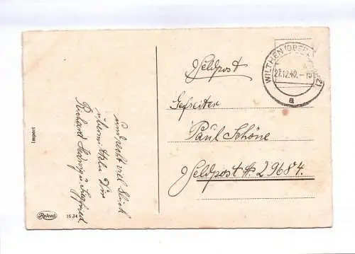 Künstler Ak Ein frohes Neues Jahr Eisenbahn im Schnee Pilze 1940 Feldpost