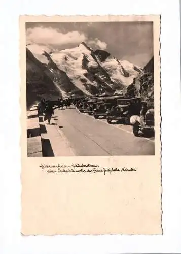 Foto Ak Großglockner Kärnten Hochalpenstrasse 1939 Österreich Autos