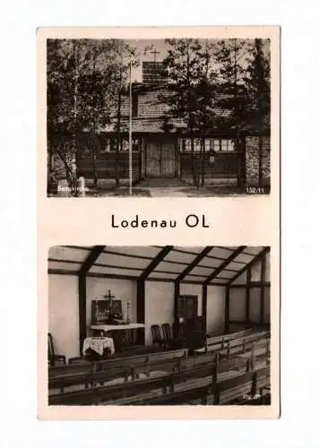 Ak Lodenau Oberlausitz Bergkirche 1954