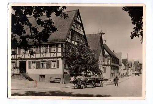 Foto Ak Leinenstadt Laichingen Württemberg 1953