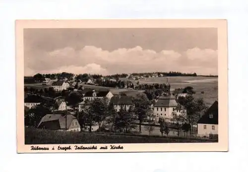 Ak Rübenau im Erzgebirge Teilansicht und Kirche 1965