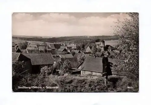 Foto Ak Straßberg Ostharz Teilansicht 1958