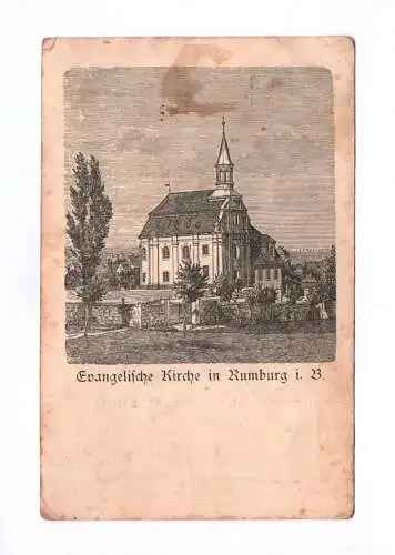 Ak Evangelische Kirch Rumburg in Böhmen