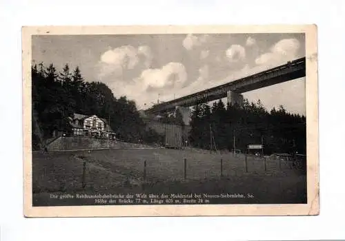 Ak Die größte Reichsautobahnbrücke der Welt 1936 über das Muldental