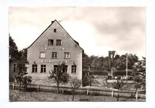 Foto Ak Fröbersgrun Kreis Plauen Vogtland Jugendherberge Rosa Lusemburg 1974