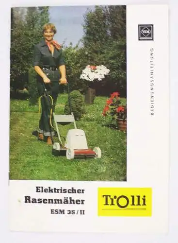 Trolli Elektrischer Rasenmäher ESM35/II Bedienungsanleitung