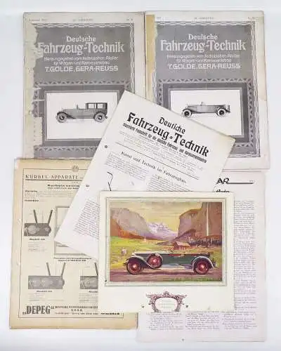 Deutsche Fahrzeug Technik 1926 Zeitschriften  Automobil KFZ Oldtimer 