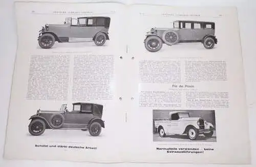 Deutsche Fahrzeug Technik 1926 Zeitschriften  Automobil KFZ Oldtimer 