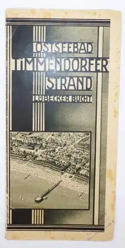 Reise Prospekt Timmendorfer Strand Lübecker Buch um 1935