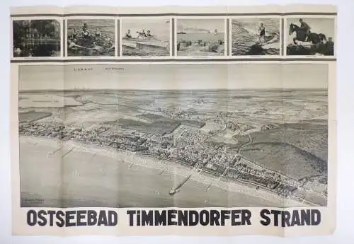 Reise Prospekt Timmendorfer Strand Lübecker Buch um 1935