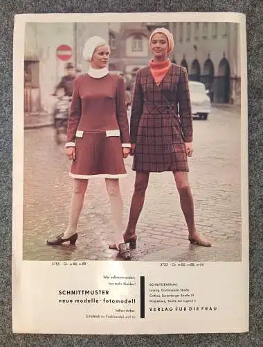 Praktische Mode DDR Zeitschrift mit Schnittmuster PRAMO September 1969