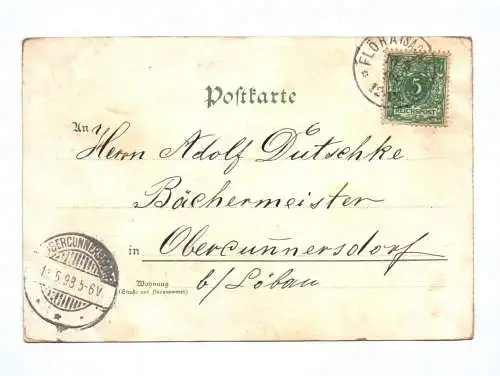 Litho Ak Gruß aus Chemnitz 1898