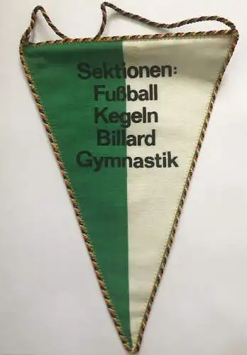 Sektionen Fußball Kegeln Billard Gymnastik BSG Chemie Uhsmannsdorf Wimpel