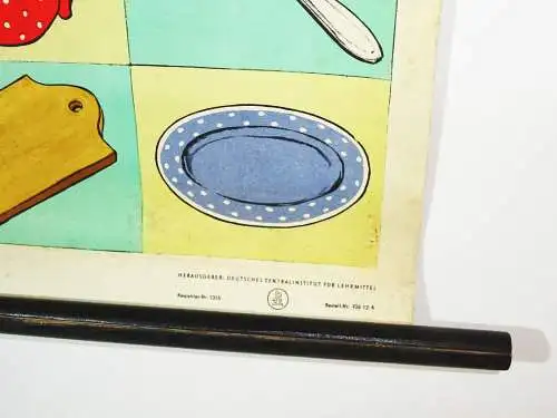 Alte Kinder Rollkarte Kindergarten Essen Erika Werner Nestler 1960er Wandtafel