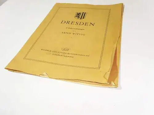 Arnd Wittig - Dresden 6 Federzeichnungen von Nyssen Kunsthandlung 1944 !