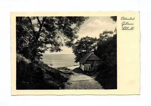 Ak Ostseebad Göhren Schlucht Haus am Strand