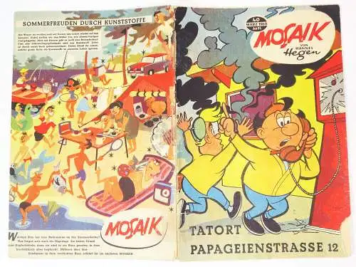 Mosaik Nr 40 März 1960 Hannes Hegen Comic Digedags 
