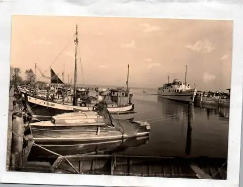 Ak Neuendorf auf Ostsee-Insel Hiddensee im Hafen