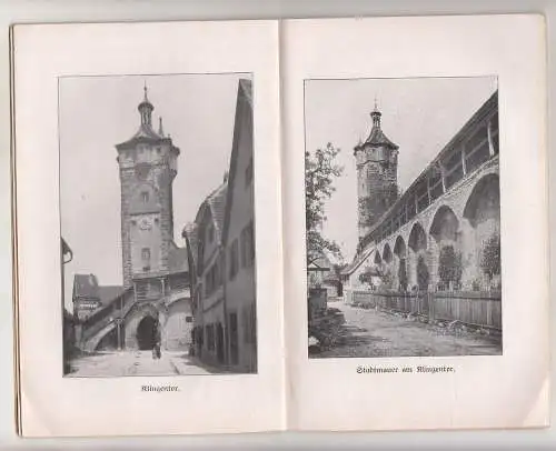Führer durch Rothenburg Tauber von Weigel um 1913 Reiseführer Reiseliteratur 