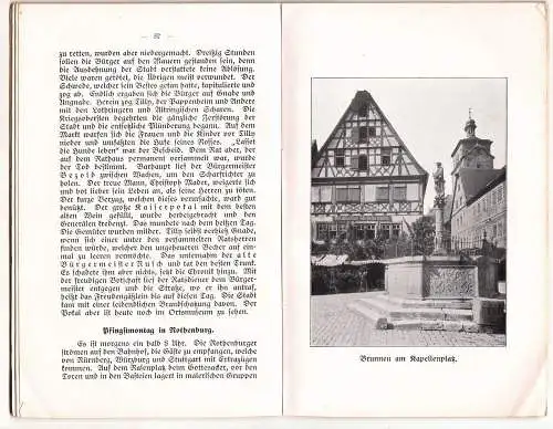 Führer durch Rothenburg Tauber von Weigel um 1913 Reiseführer Reiseliteratur 