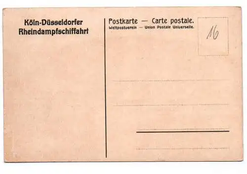 Künstler Ak Köln Düsseldorf Rheindampfschifffahrt um 1910