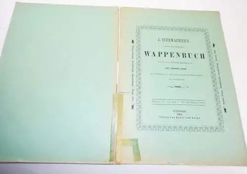 Siebmachers Wappenbuch 1942 Heraldik