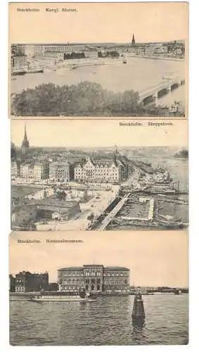 9 x Ak Stockholm Schweden 1910er 1920er 