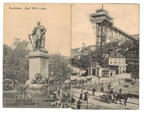 9 x Ak Stockholm Schweden 1910er 1920er 