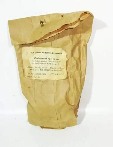 DDR Weichstoffpackung 6x6mm Ofen Band Abdichtung Glutsichtfenster OVP Ofenbau