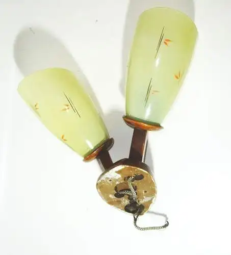 Vintage Wandlampe Tütenlampe Mid Century 2flamig Deko Lampe !