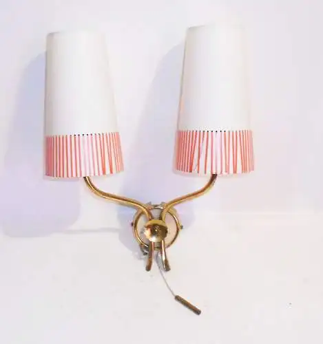 DDR Wandlampe Retro Look Design Zweiarmige Lampe Leuchte Deko 
