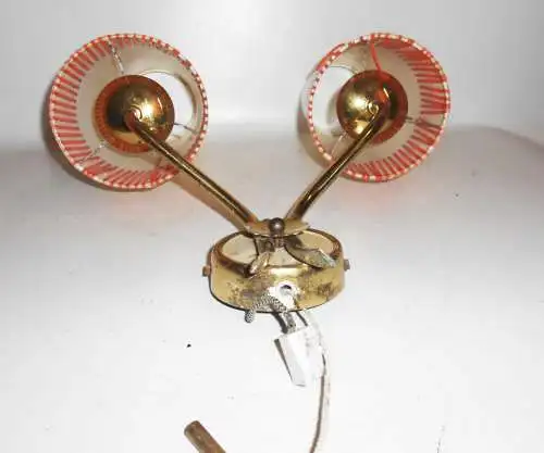 DDR Wandlampe Retro Look Design Zweiarmige Lampe Leuchte Deko 